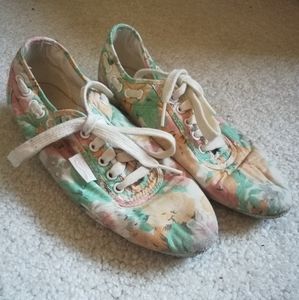 Sugar Babies Floral Fabric Shoes